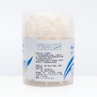 朗利洁牙线细滑牙线棒圆线不伤牙高弹力细滑牙线清洁牙缝去残留白色50支