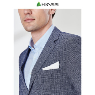 杉杉(FIRS)单西男 2019春季新款商务休闲西服 XDX8801048-1 蓝色48B(175/96B)