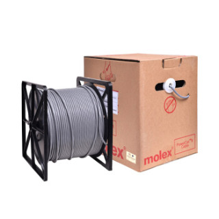 莫仕Molex 六类4对非屏蔽双绞线 CM(带十字骨架) 灰色 CAA-00176