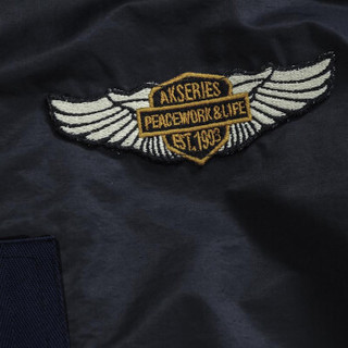 AK男装（AKSERIES）轻复古胸前绣花标夹克1704001