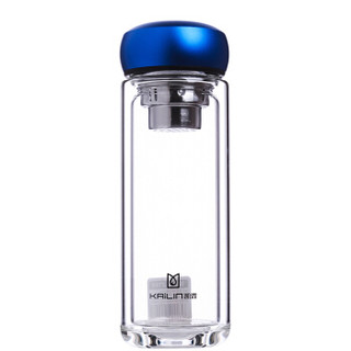 KAILIN 凯霖 KL0907-350 耐热玻璃杯 350ml 蓝色