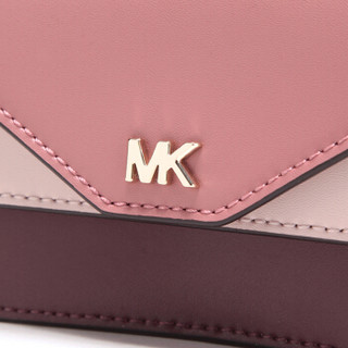 MICHAEL KORS 迈克·科尔斯 MK零钱包 深酒红混色皮质女士卡包零钱包 32F8TF6D0T OXBLOOD MLTI