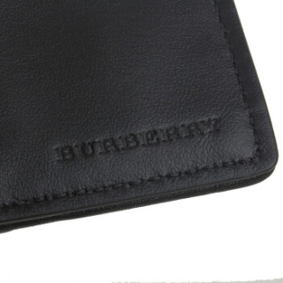 BURBERRY 博柏利 女士格纹1930系列织物配皮短款钱包钱夹 80068821 古典黄色