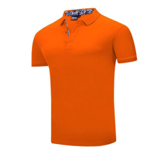 Lee Cooper 短袖POLO衫2019春季新款休闲宽松潮流翻领纯色百搭 LZ-2759 桔色 4XL