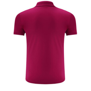 Lee Cooper 短袖POLO衫2019新品商务休闲青年潮流纯色翻领修身百搭款 LZ-8896 酒红 S