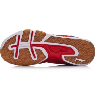 LI-NING 李宁 男子防滑耐磨羽毛球训练鞋 AYTM031-3 亮霓虹/晶蓝色 39.5
