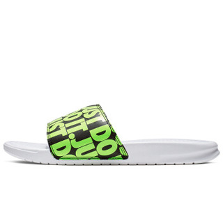 NIKE 耐克 男子 一字 拖鞋 BENASSI JDI PRINT 沙滩鞋 休闲鞋 631261-103 白色 45码