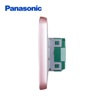松下( Panasonic)开关插座面板 三开单控开关面板 3开单控墙壁开关 格彩系列86型 WPC505MYL 玫瑰金
