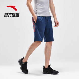 ANTA 安踏 综合系列 短裤男运动裤 夏季新款针织运动短裤男 95927780 天幕蓝-3 S(男165)