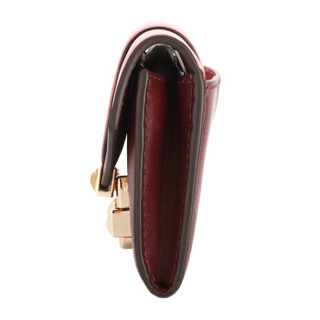 MICHAEL KORS 迈克·科尔斯 Whitney系列 MK 女包中号暗酒红色皮质链式钱夹 32H8GWHC5T OXBLOOD MLTI