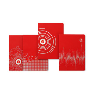 Cre8&网易云音乐IP合作款联名款经典红系列音效本4本装B6点阵本划线本方格本空白本