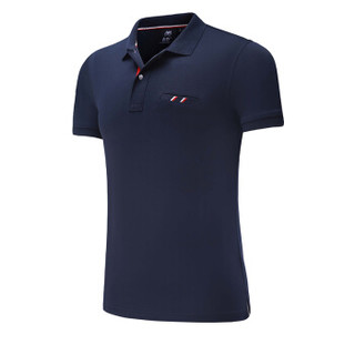 Lee Cooper    短袖POLO衫2019新品商务休闲青年潮流纯色翻领修身百搭款 LZ-8896 宝蓝 4XL