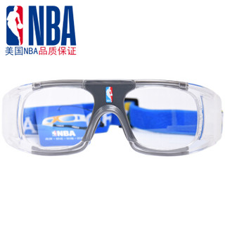 NBA NBA903 运动眼镜近视篮球眼镜足球护目镜打球踢球拳击眼镜防爆防雾PC材质灰色