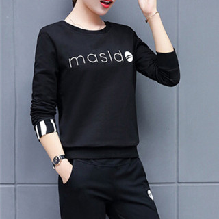 of joy 京东女装2019春夏新款女装韩版时尚休闲套装学生卫衣运动服2