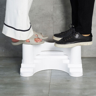 好尔阶梯马桶凳塑料垫脚凳脚踏坐便凳厕所踩脚蹲坑凳