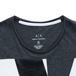 ARMANI EXCHANGE阿玛尼奢侈品男士短袖针织T恤衫3ZZTDA-ZJH4Z GREY-3903 S