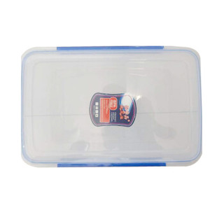 金色 长方形带扣储物收纳盒 高透明整理收纳盒 食品冰箱保鲜盒440*300*160MM