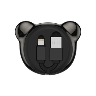 锐思（Recci）小熊数据线 RCL-H01 隐藏式USB 无氧铜线芯 苹果接口伸缩型