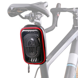 Ontrack K01-1302W duaBB自行车前把手机包 可隔空触控 山地车透明苹果手机专用 ABS防水硬壳 黑底
