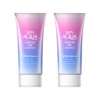 网易考拉黑卡会员：ROHTO 乐敦 SKIN AQUA 透明感防晒霜 SPF50+ PA++++ 80g 2支装 *2件