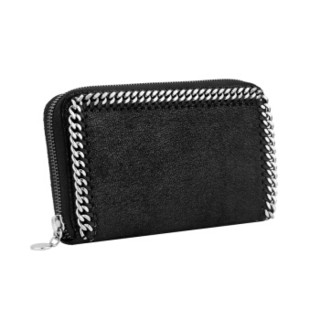 Stella McCartney 女士黑色Falabella 环绕式拉链钱夹 434750W91321000