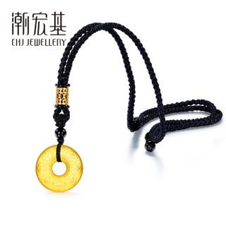 潮宏基 CHJ JEWELLERY 古法-八吉祥法宝 足金黄金吊坠 计价 XPG30014906 约8.95g（工费360元）