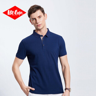 Lee Cooper      短袖POLO衫2019青少年休闲翻领新款商务休闲百搭款 LZ-8016 藏蓝 L