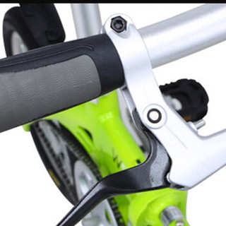喜德盛折叠自行车W5 14寸航空铝材车架便携式迷你单车 男女学生自行车  白色