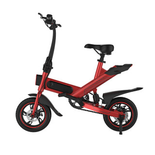 广雅 （GUANGYA） Y1S折叠电动自行车锂电池助力车迷你成人电瓶车男女士小型高配版红色