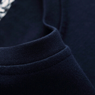 南极人（Nanjiren）卫衣女圆领套头长袖上衣韩版宽松字母卫衣 藏青色 M