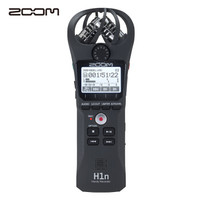 日本ZOOM H1n 黑色 数码录音笔/录音器 麦克风 专业降噪拍摄立体声便携录音设备 乐器学习商务采访