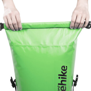 Naturehike挪客户外防水袋干湿分离沙滩背包浮潜漂流游泳包收纳袋 绿色 15L
