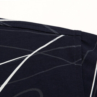 恒源祥2019夏季韩版男士短袖POLO衫绘画印花商务休闲短袖T恤 墨绿 170/L