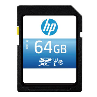 惠普（HP）64G SX310 存储卡 U1 C10 高速升级版 读速可达90MB/S 专业版 高品质拍摄高清视频