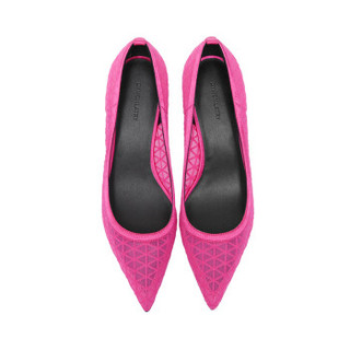 DYMONLATRY 设计师品牌 D-小姐 蕾丝平底鞋 粉色 38