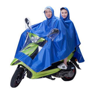 硕基（SUOTJIF）双人雨衣 玫红色 电动车雨衣 摩托车雨披单人通用男士女士单人电瓶车防雨 电动摩托车雨衣