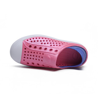 斯凯奇（Skechers）女童鞋 新款透气轻便洞洞鞋 一脚套凉鞋86958L 粉红色/PKBL 35码/鞋内长220mm