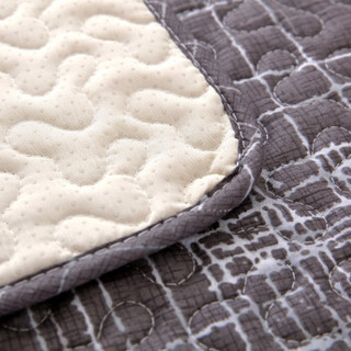 青苇 沙发垫套 全棉水洗 沙发巾坐垫 四季通用防滑沙发罩 暗香灰色90*90 1片装