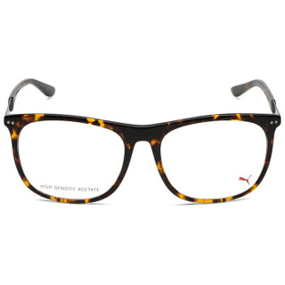 PUMA 彪马 eyewear 男女光学镜架 中性款近视眼镜框 PU0095OA-002 哈瓦那镜框 55mm