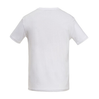 TRUSSARDI JEANS杜鲁萨迪 男士白色棉质印花圆领T恤52T00084 1T000790 W001 XXL码