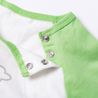 贝贝怡 Bornbay男童卡通套装春装新款宝宝纯棉外出两件套173T090 浅绿 3岁/身高100cm