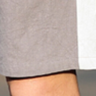 俞兆林（YUZHAOLIN）休闲短裤 男士时尚简约纯色拼接五分短裤567灰色XL