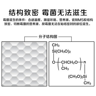 瓷刻(CIKE) S8 长效防霉玻璃胶 强力马桶密封胶 卫生间防水胶水 硅胶结构胶 透明/晶透