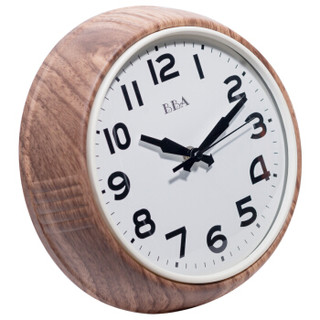 BBA挂钟 客厅创意钟表卧室静音现代简约时尚办公室石英钟 T2308木纹色