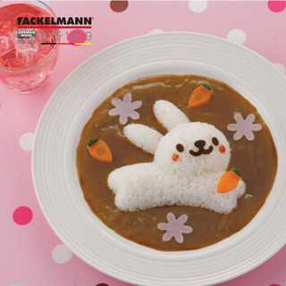 德国法克曼fackelmann儿童饭团模具 宝宝饭团模具 卡通 DIY小工具 厨房兔子海豚模型卡通模具4件套5563381
