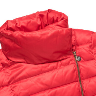 EA7 EMPORIO ARMANI 阿玛尼奢侈品女士立领绗缝斜襟拉链棉外套 6ZTB10-TN05Z RED-1450 M