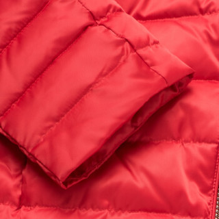 EA7 EMPORIO ARMANI 阿玛尼奢侈品女士立领绗缝斜襟拉链棉外套 6ZTB10-TN05Z RED-1450 M