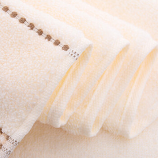 HOYO 毛巾礼盒 礼品毛巾2件套系列  33*72cm  简约方格纯棉毛巾  黄色+粉色 18盒起拍
