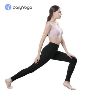 每日瑜伽 Daily Yoga 新品高端瑜伽裤 多功能收腹提臀塑形裤 紧身显瘦健身运动裤 黑色 S码