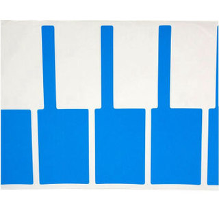 舜普（SP）PF02-500B 旗型标签 45mm*30mm+35mm蓝/(500片/卷)